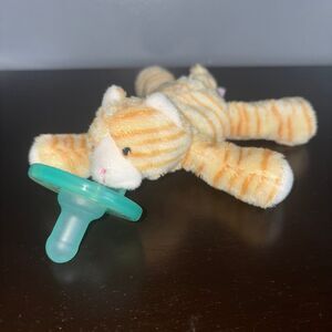Wubbanub Pacifier Tabby Cat Kitten Plush Pacifier Friend